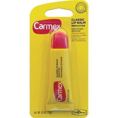 Lil Drug Store LILft Drug Store Carmex Original Lip Balm, Tube, .35oz., Cherry LIL62001